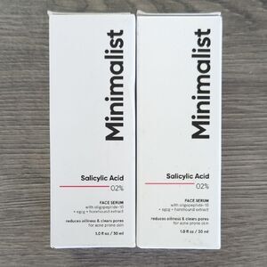 Minimalist 2 Pack Bundle Salicylic Acid 2% Face Serum